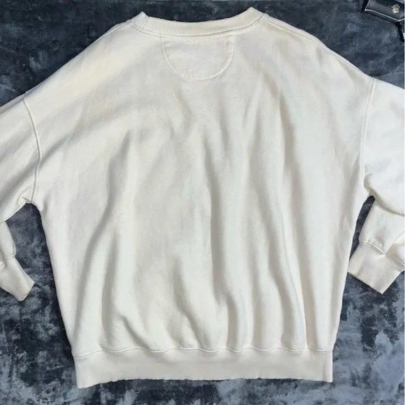 American Eagle Outfitters Cream Sweatshirt - Picture 2 of 3